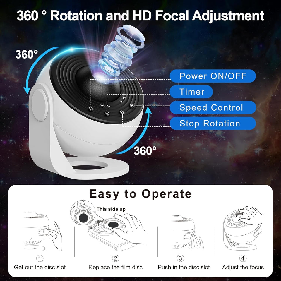 CosmoGlow 13-in-1 Projector/كوزمو جلو بروجيكتور 13 في 1