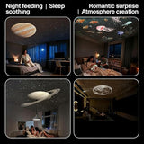 Galaxy Star Projector Night Light/مصباح ليلي وجهاز عرض لنجوم ومجرات